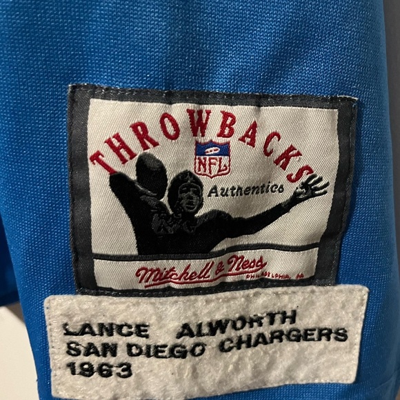 ✴️🏈 Lance Alworth Mitchell & Ness Authentic Throwback Retired Player Jersey - Picture 5 of 7